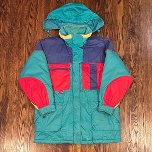 Vintage 80s Eddie Bauer Down Filled Vibrant Jacket